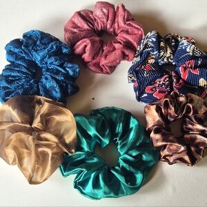 Sophisticated 6pc Scrunchie Set